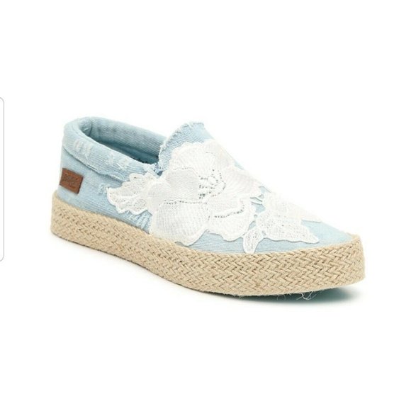 Blowfish Shoes - Blowfish Lace / Denim Madios Espadrille Slip-on